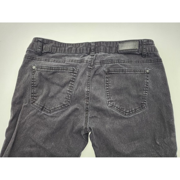 Celebrity Pink Jeans Low Rise Skinny Juniors Faded Black Distressed Size 11 - Picture 10 of 11